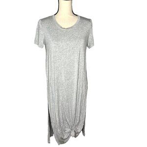 Final Touch Grey T-shirt Midi dress Size Medium